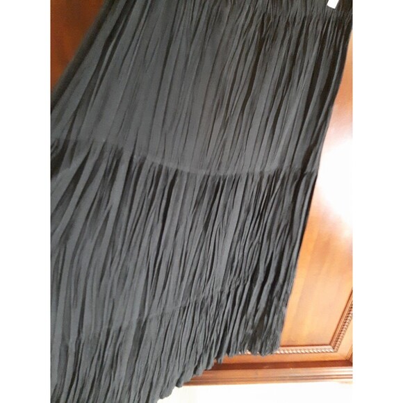 VTG KW Private Collection Women's XL Accordion Pleated Black Skirt - Picture 2 of 7